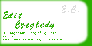 edit czegledy business card